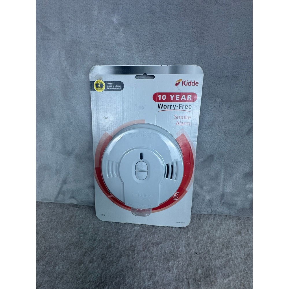 Kidde 10 Year Worry Free‎ Smoke Alarm Sealed Lithium Battery No Battery Changes